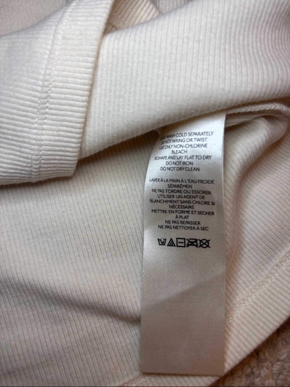 Anthropologie Cream Knit Crop Top with Sheer Ruffle Puff Sleeves NWOT - Picture 11 of 13